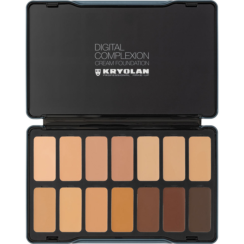 Kryolan - Digital Complexion - Cream Palette, 14 Farben