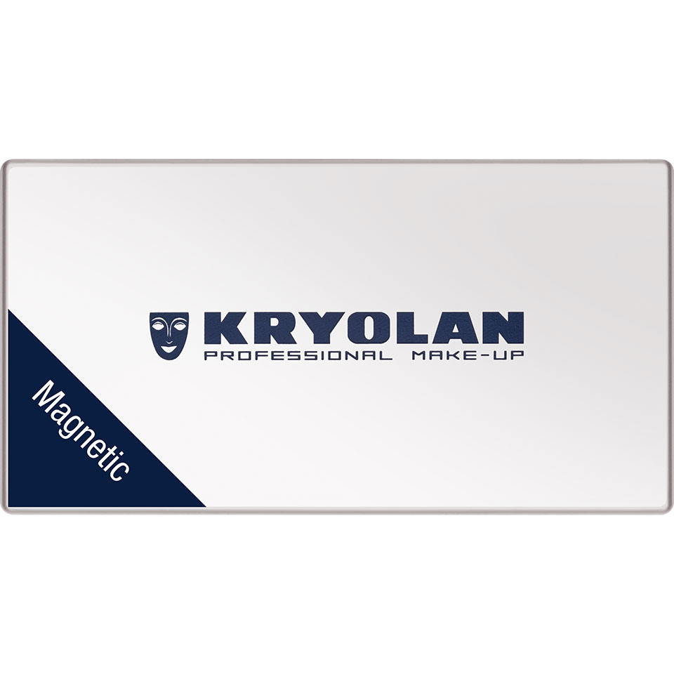 Kryolan - Leere Lidschatten 3er Palette - silber Magnetic, 36mm