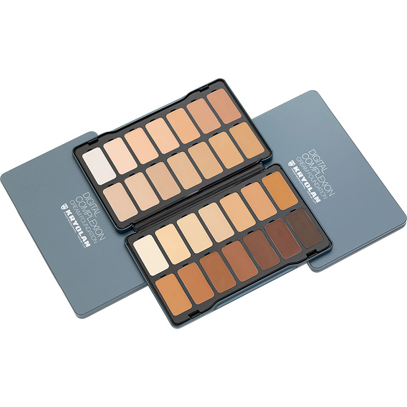 Kryolan - Digital Complexion - Cream Palette, 28 Farben