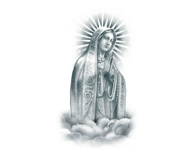 Tattooed!Now! Praying Virgin Mary
