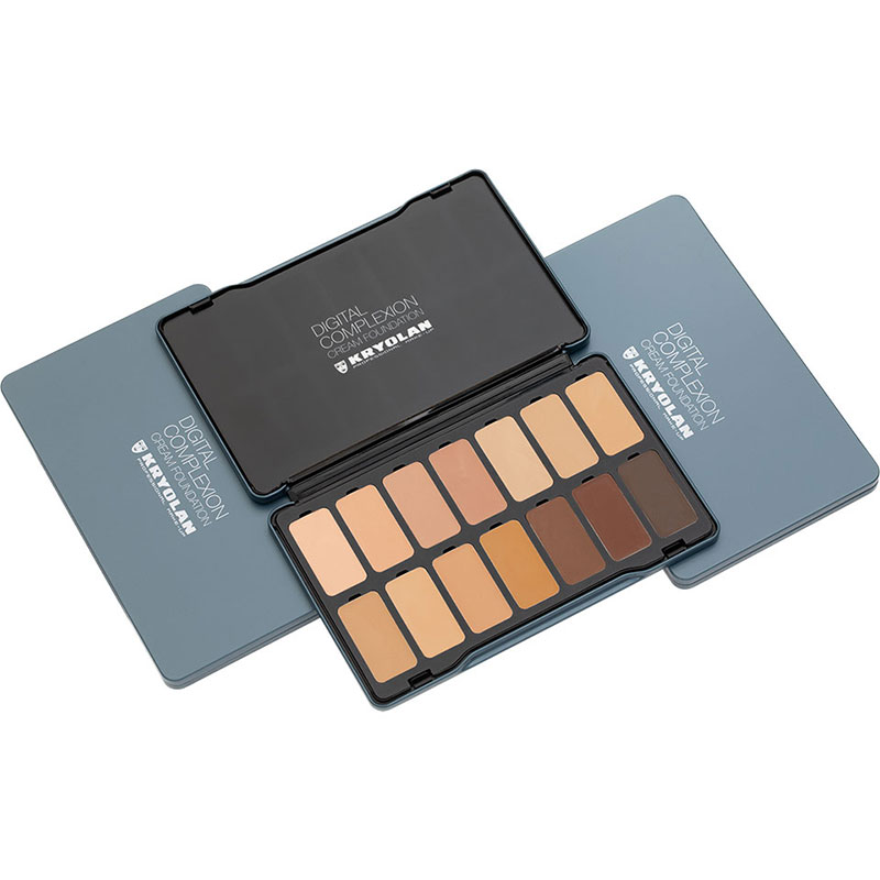 Kryolan - Digital Complexion - Cream Palette, 14 Farben