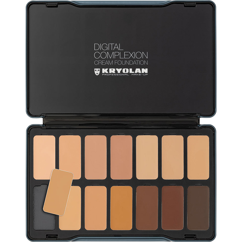 Kryolan - Digital Complexion - Cream Palette, 14 Farben