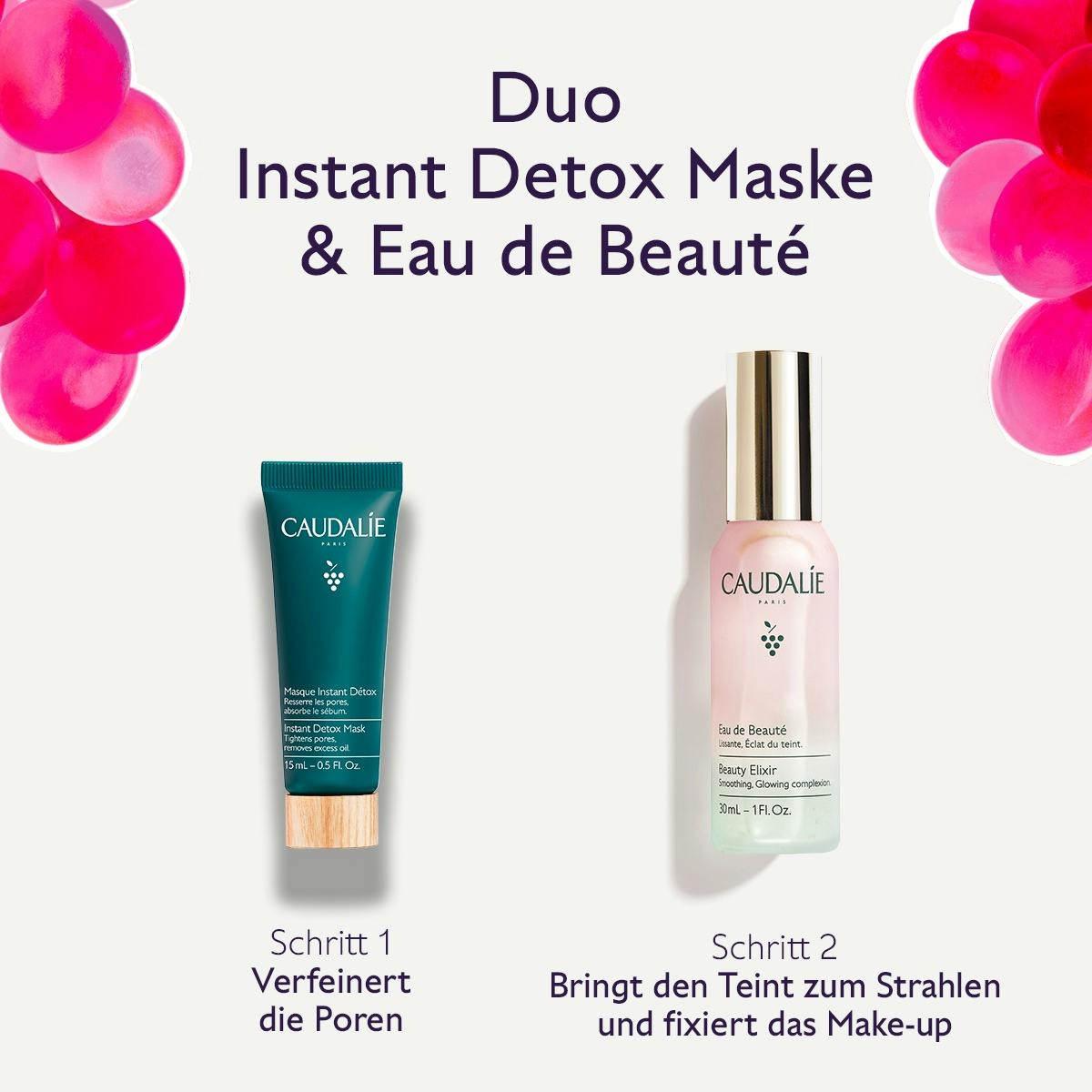 Caudalie - Eau de Beauté & Detox Maske Duo, SET