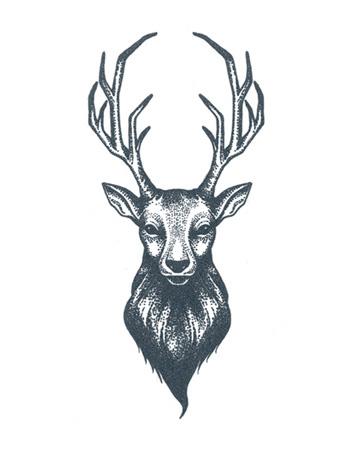 Tattooed Now! Dotwork Deer