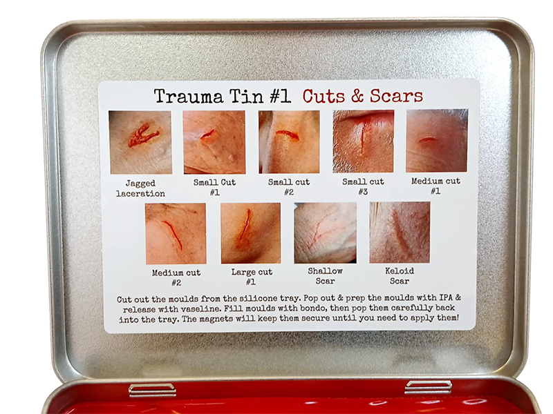 Creation.fx - Trauma Tin #1 Cuts & Scars (Magnetic Silicon Moulds)