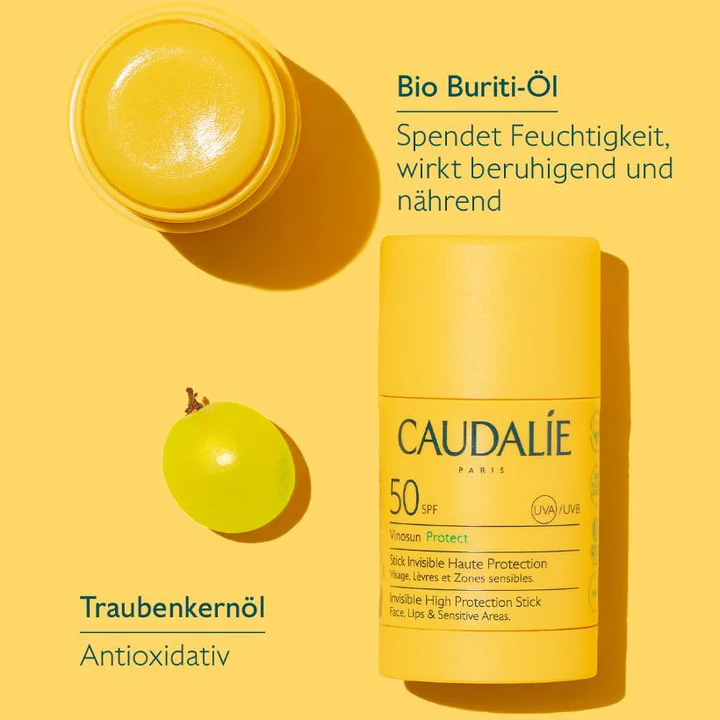 Caudalie - Vinosun Protect Unsichtbarer Sonnenstick LSF50, 15g Caudalie - Vinosun Protect Unsichtbarer Sonnenstick LSF50, 15g