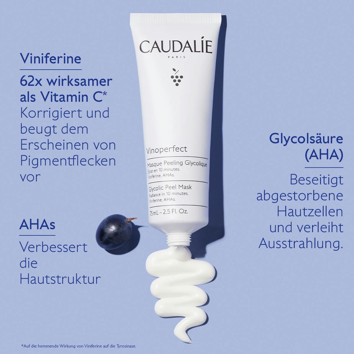 Caudalie - Vinoperfect - Masque Peeling Glycolique, 75ml Caudalie - Vinoperfect - Masque Peeling Glycolique, 75ml