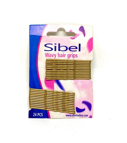 Sibel - Haarklemmen 50mm gewellt Gold/ Blond 24St.