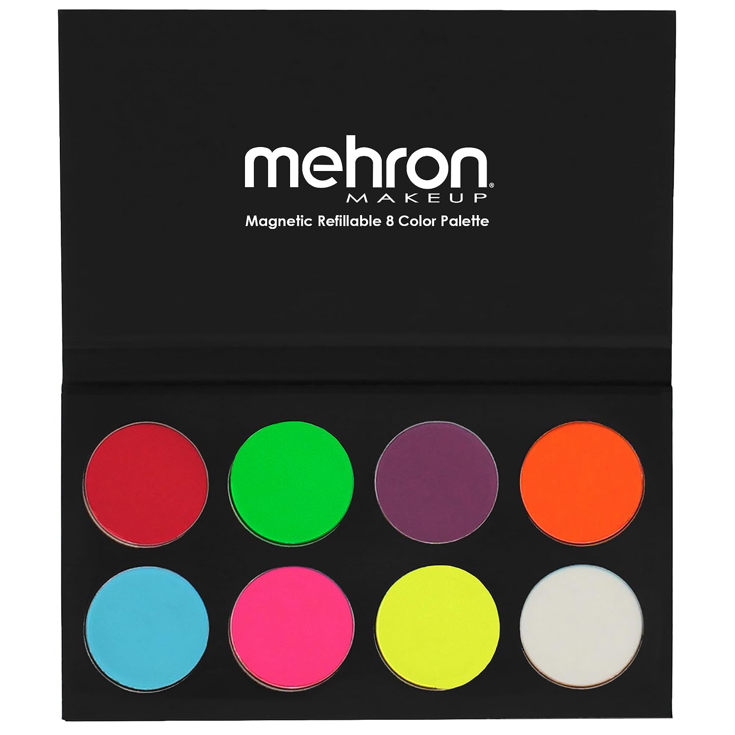 Mehron - Paradise Makeup AQ - Neon UV Glow 8er Palette, 56g