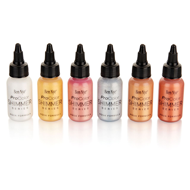 Ben Nye - ProColor Shimmer Starter Kit, 6 Farben