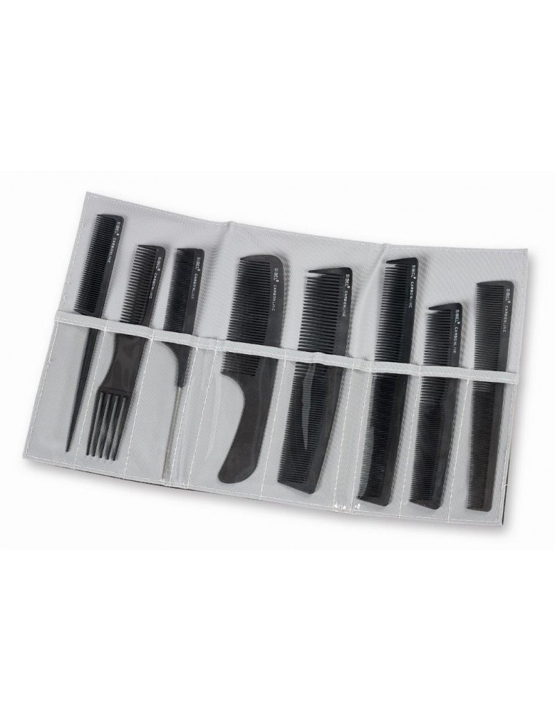 Sibel - Cutting Comb Set Carbon 8 St.