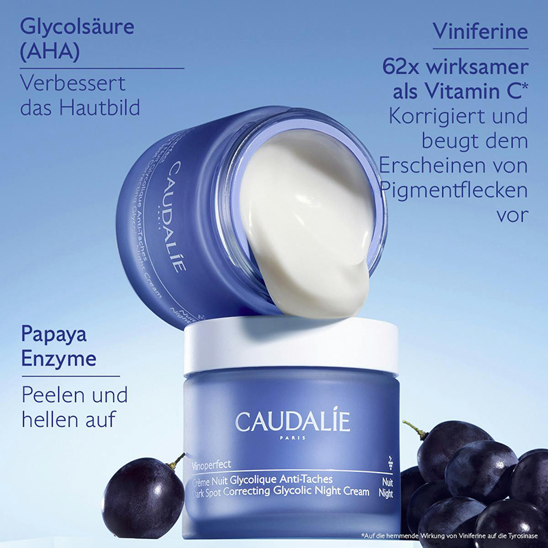 Caudalie - Vinoperfect - Anti-Pigmentflecken Glykol-Nachtcreme, 50ml Caudalie - Vinoperfect - Anti-Pigmentflecken Glykol-Nachtcreme, 50ml