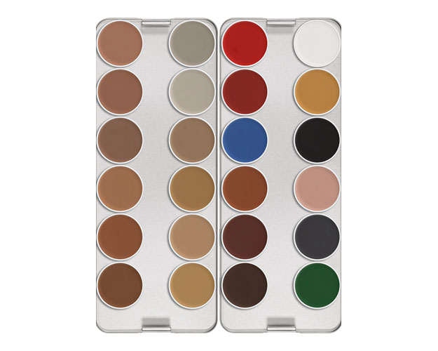 Kryolan Aquacolor Palette 24 Farben (V)