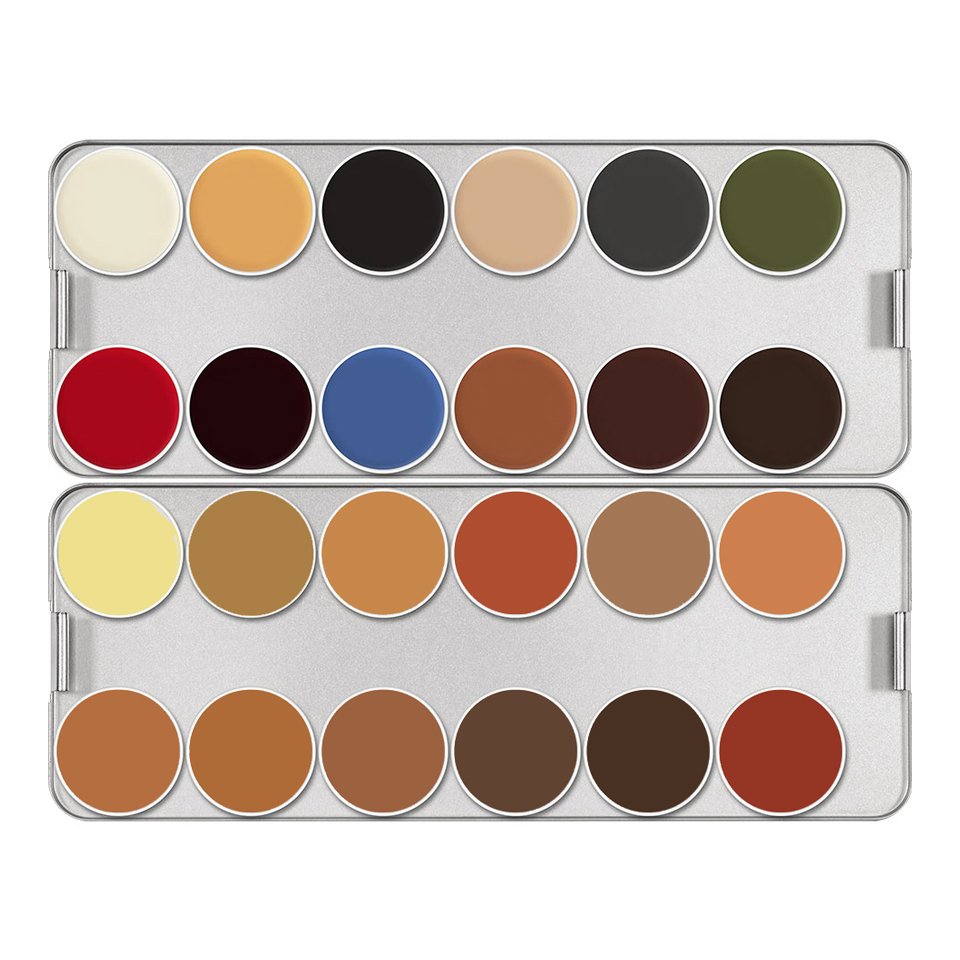 Kryolan - Spezial Teint Schminkpalette 24 Farben