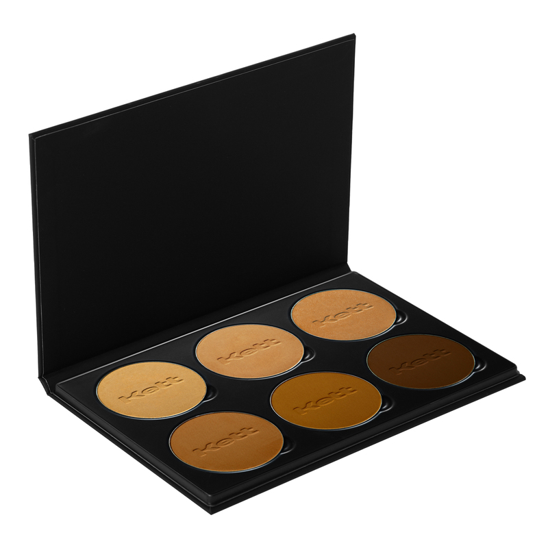 Kett Cosmetics - Kett Fixx Powder Book Tan-Deep PRO Palette Kett Cosmetics - Kett Fixx Powder Book Tan-Deep PRO Palette
