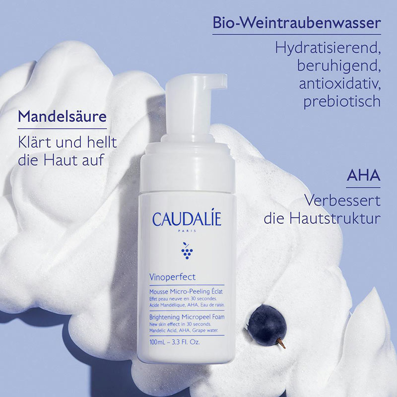 Caudalie - Vinoperfect Mikro Peeling Schaum, 100ml Caudalie - Vinoperfect Mikro Peeling Schaum, 100ml