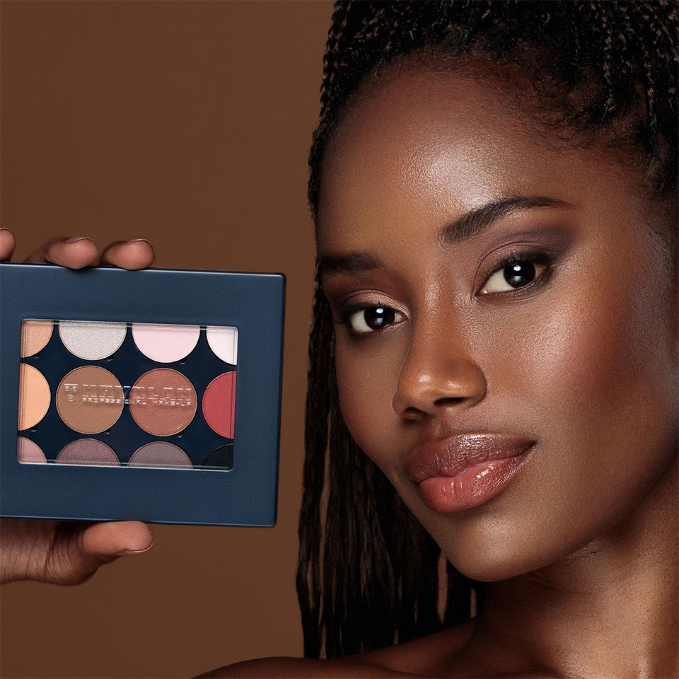 Kryolan - Velvet #2 Vision Eye Shadow Palette, 12 Farben