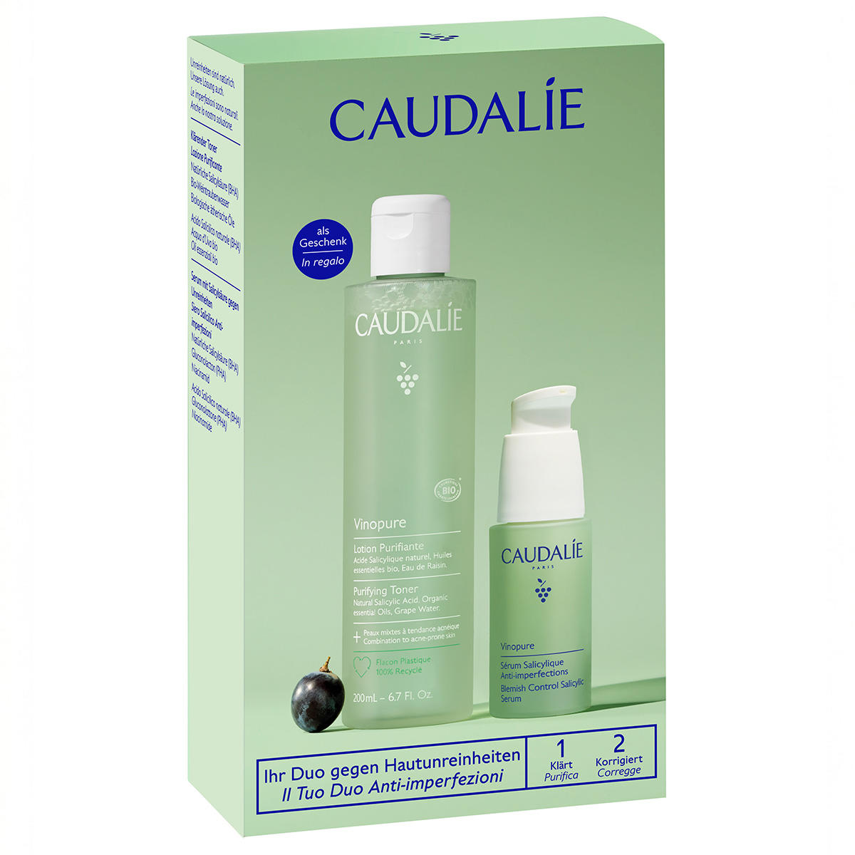 Caudalie - Vinopure SET Serum + Reinigungslotion