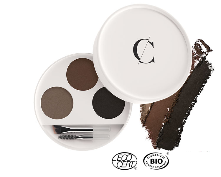 Couleur Caramel - Kit Sourcils BIO, 3 x 0,8g
