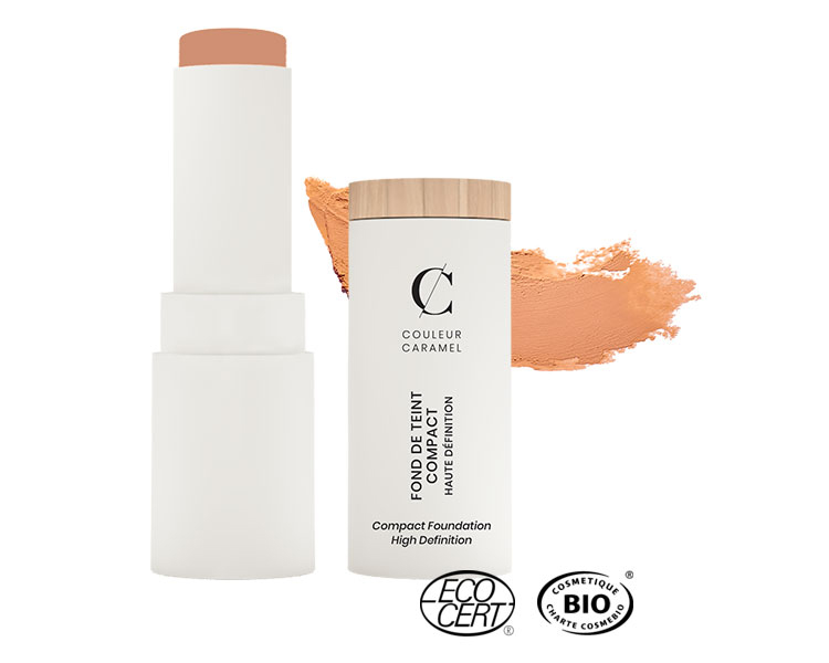 Couleur Caramel - Fond de teint Compact HD - Stick BIO, 9g Couleur Caramel - Fond de teint Compact HD - Stick BIO, 9g