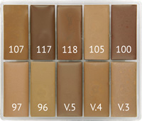 Maqpro PP20 SLIM 10er Palette Fard Creme 15ml